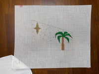Palm Tree Background with stitch guide
