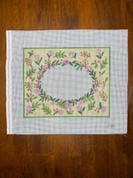 Pink Floral Oval
