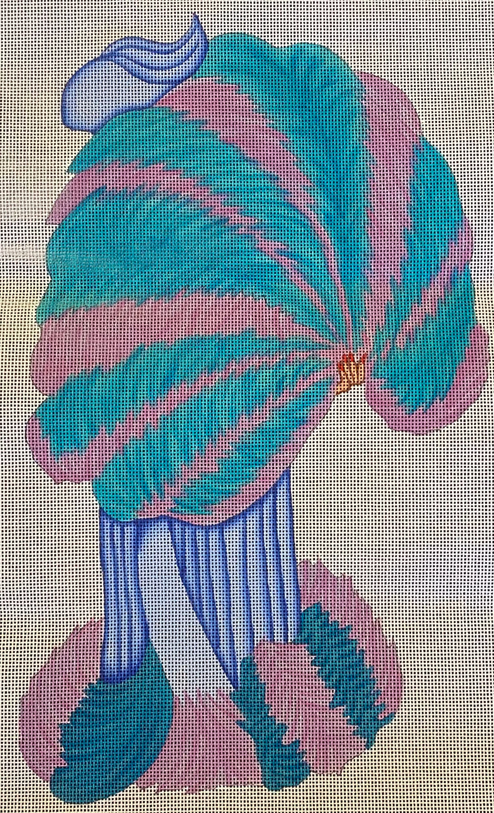 Woman with Feather Fan