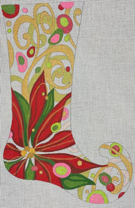 Poinsettia Skinny Stocking