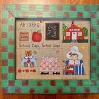 School Days canvas and frame