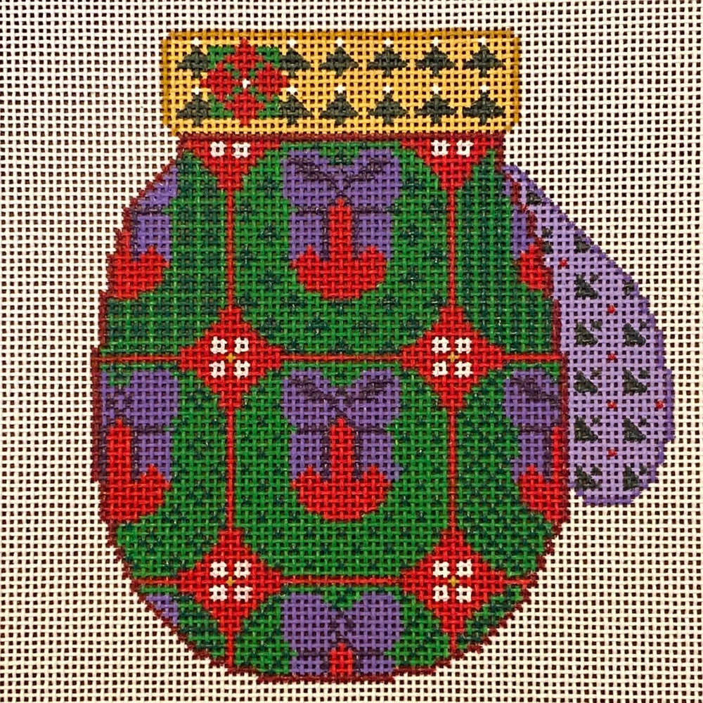 Mitten - Wreath Pattern