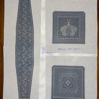 N's Bee Bag - gun metal and silver