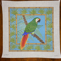 Palm Leaves - Green Macaw