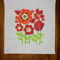 Red Flower Purse