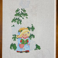 Snowflake Caroler Stocking