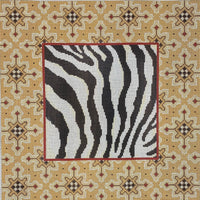Zebra with Patterned Border