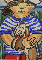 Boy with Pup
