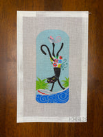 Retro Surfer Cat Eyeglass Case
