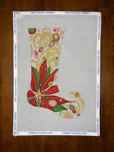 Poinsettia Skinny Stocking