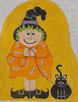 Witch with Cat
