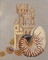 Chambered Nautilus - some stitching

