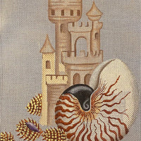 Chambered Nautilus - some stitching