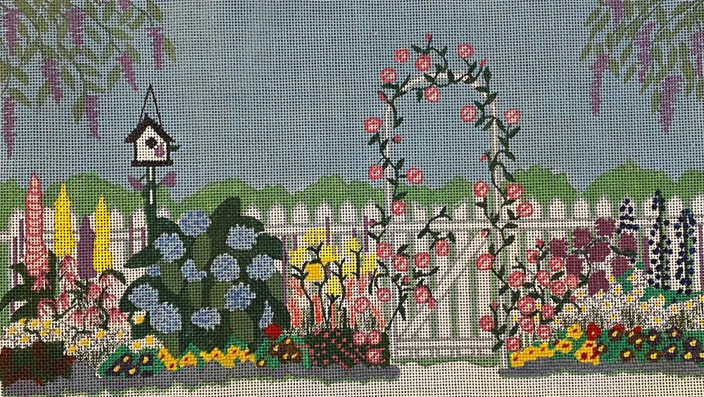 Garden Gate - some stitching