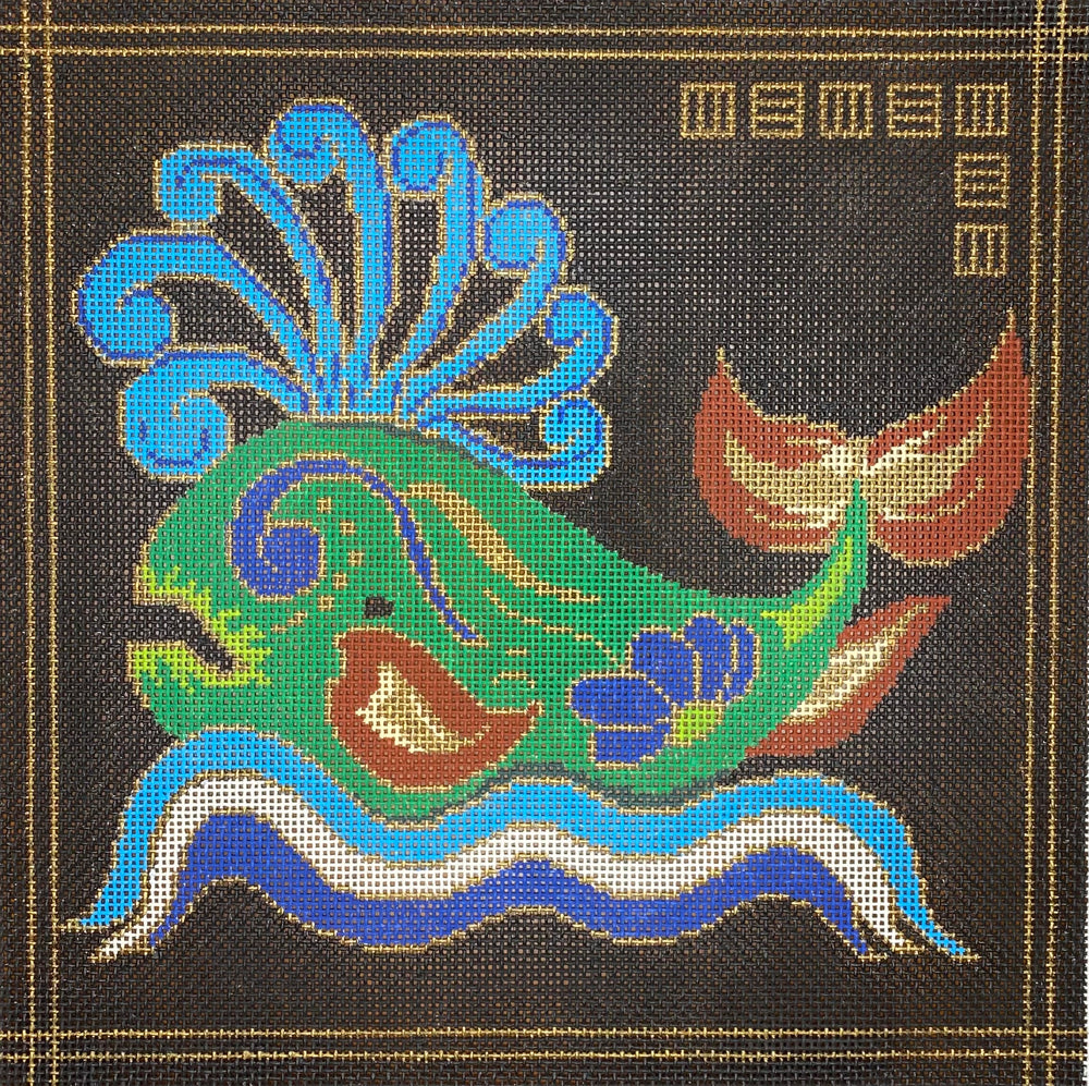 Chinoiserie Whale on 10M