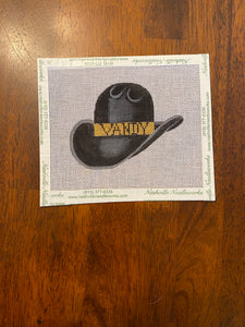 Vandy Cowboy Hat with stitch guide