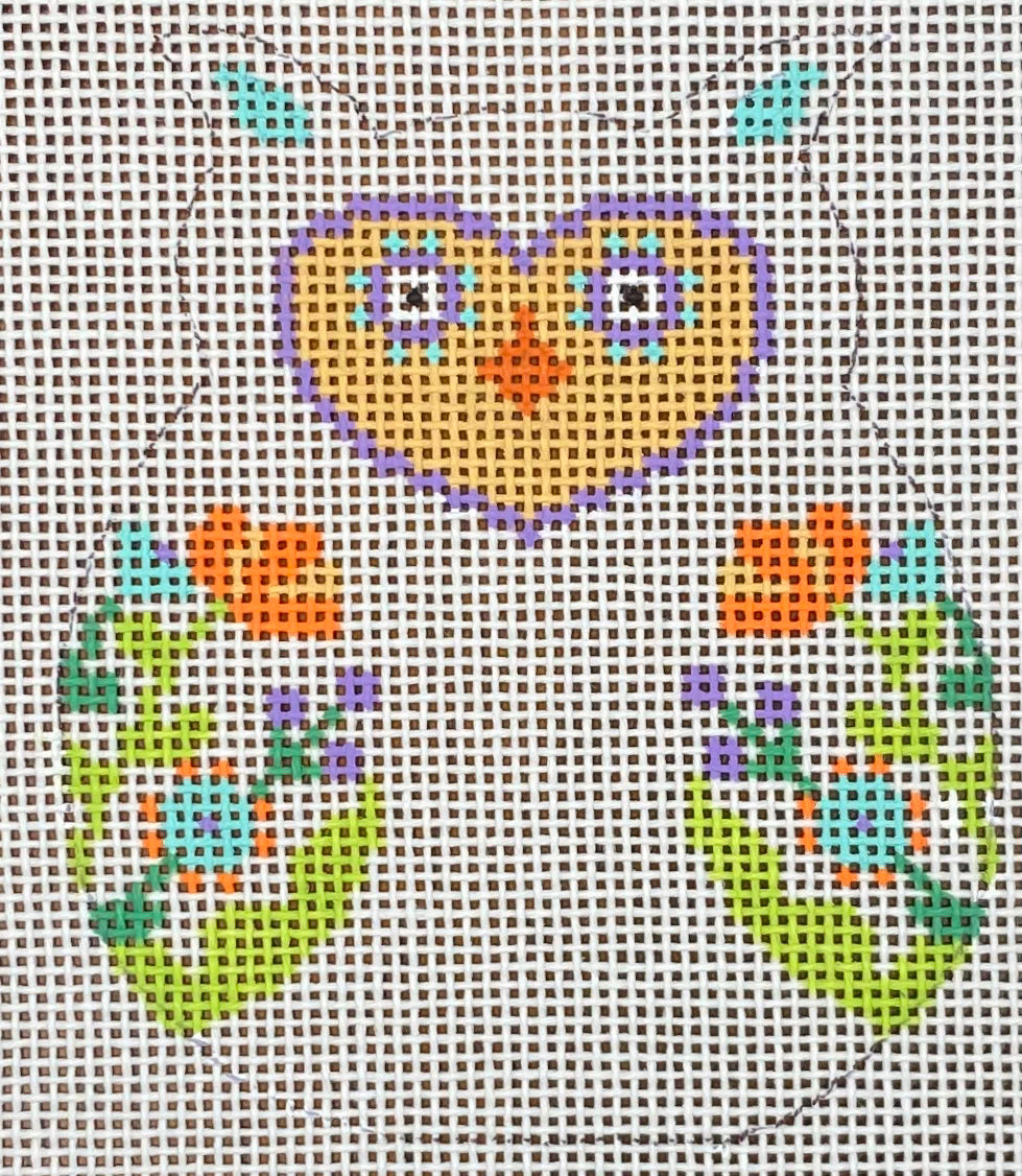 Baby Owl - Flowers