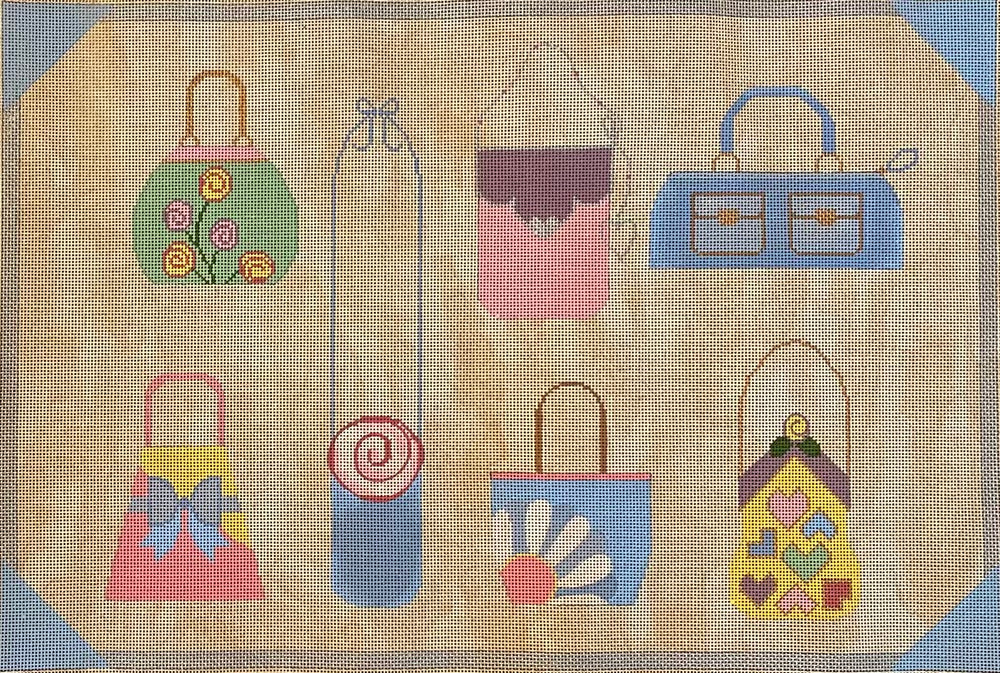 Fancy Purses with stitch guide