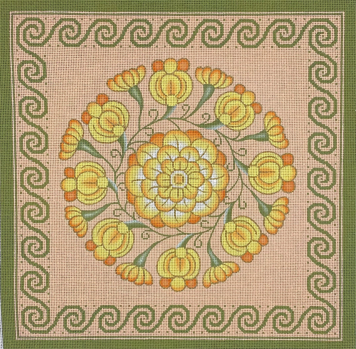 Floral Medallion | Needlepoint Destashing