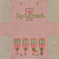 Sip and Stitch Bag with stitch guide