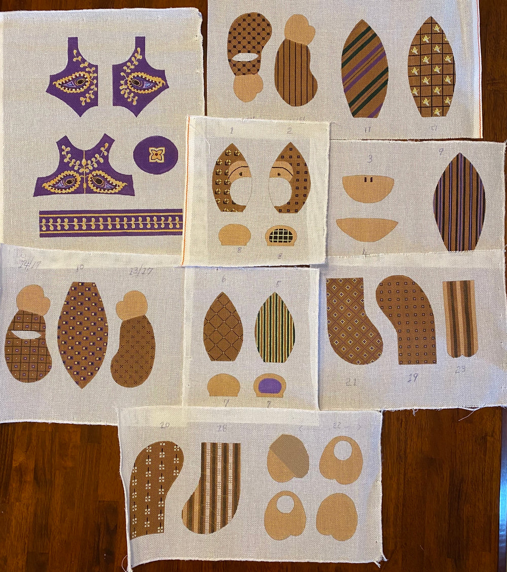 Joshua Monkey - some stitching