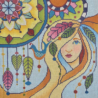 Lady With Mandalas