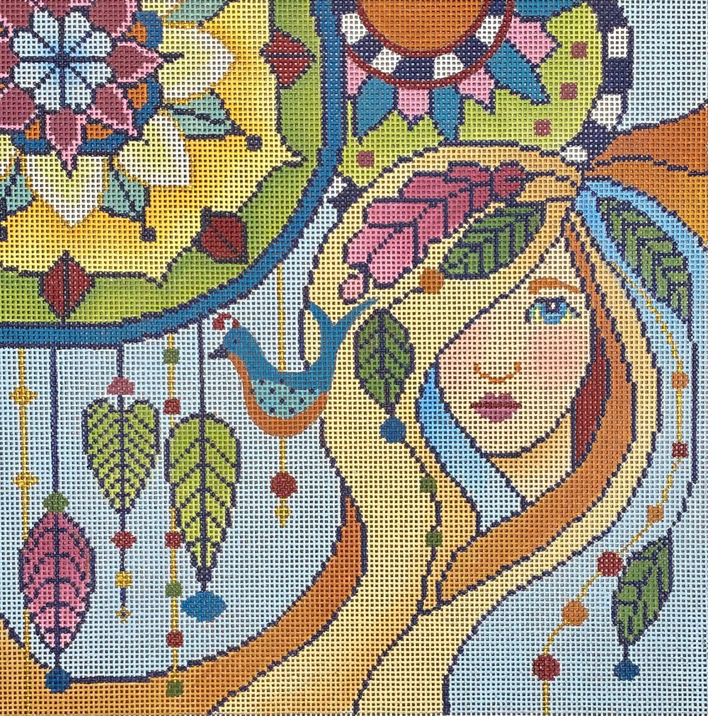 Lady With Mandalas