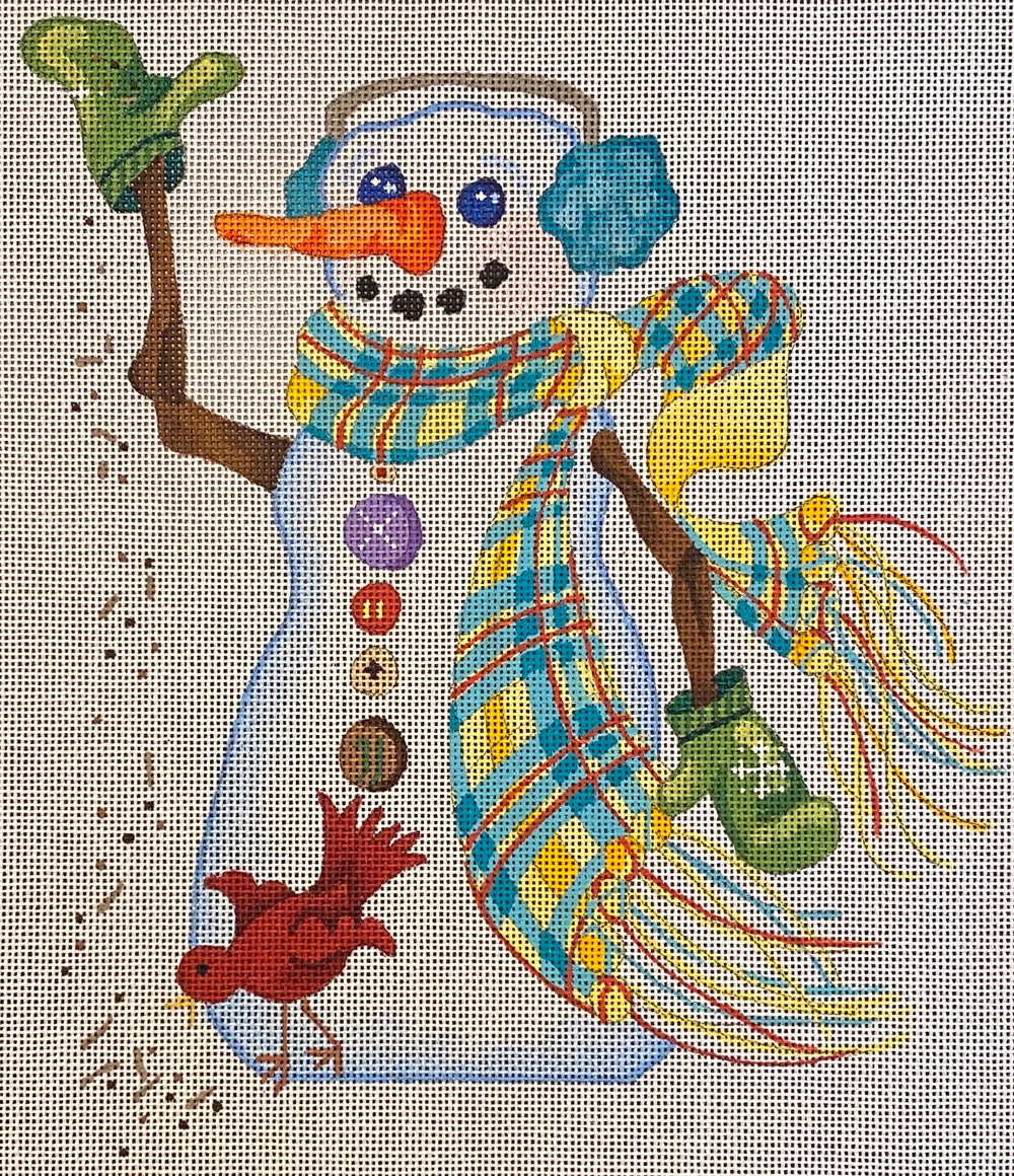 Snowman with Bird Seed