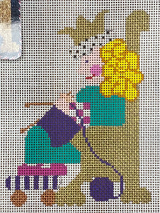The Knitting Queen with stitch guide