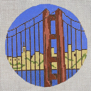 Golden Gate Bridge with stitch guide