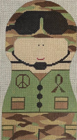 Army Boy with stitch guide
