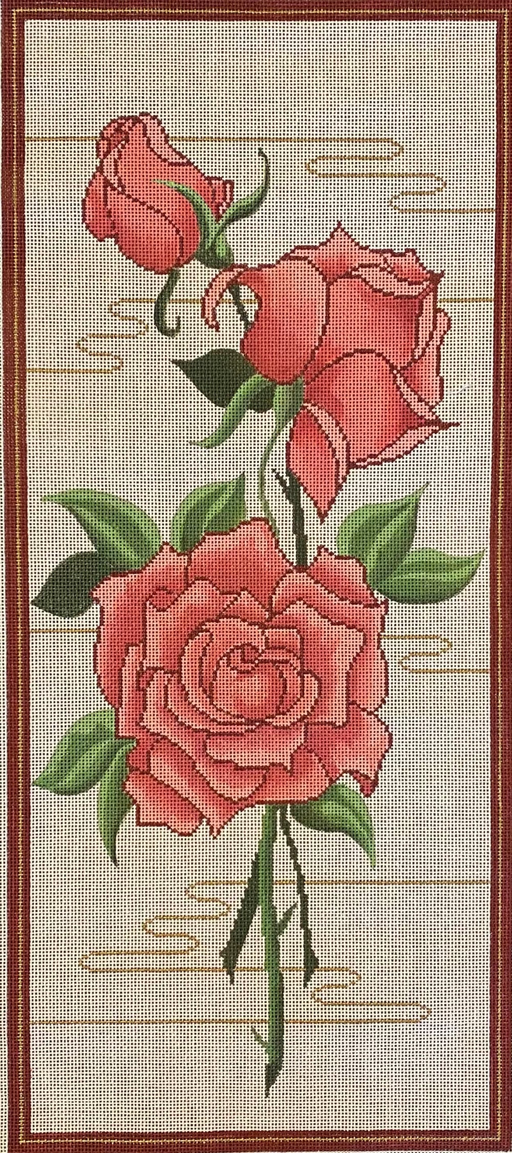 Roses with stitch suggestions