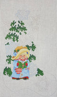 Snowflake Caroler Stocking
