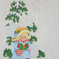 Snowflake Caroler Stocking