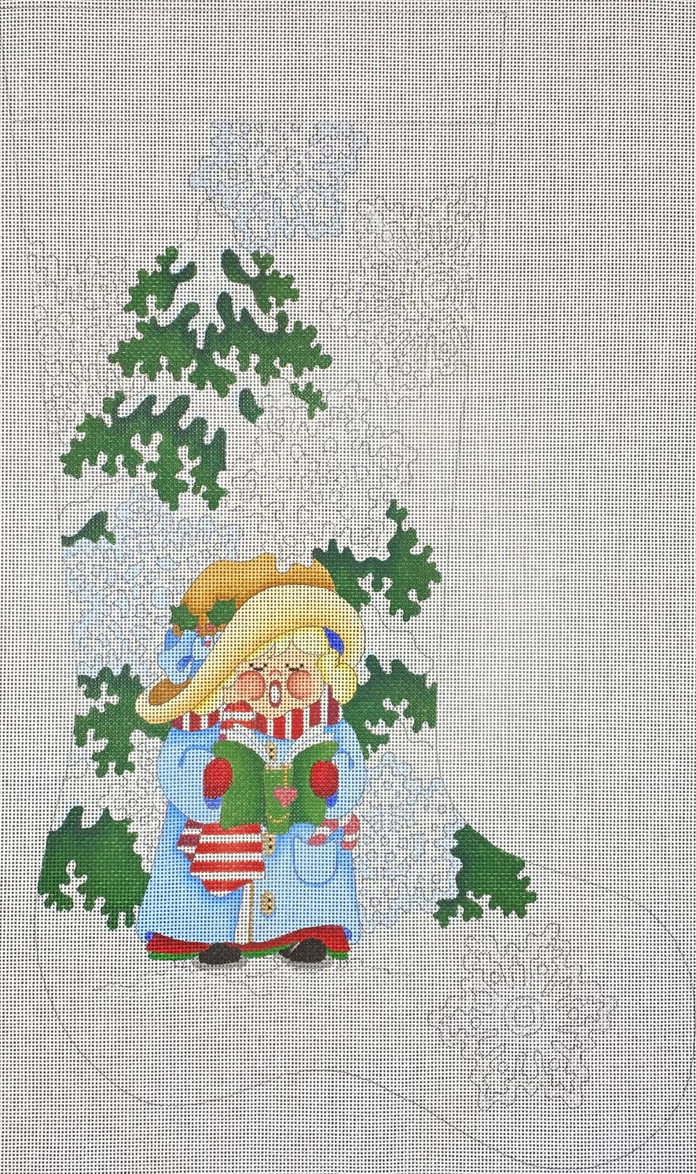 Snowflake Caroler Stocking