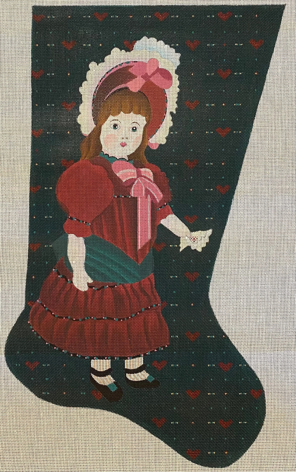 Victorian Doll Stocking