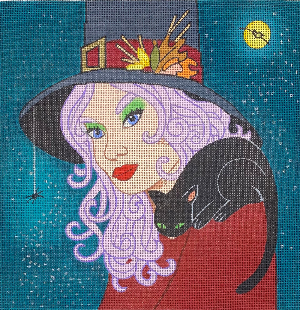 Glamour Witch with Cat