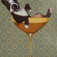 Boston Terrier Cocktail with stitch guide