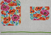 Orange and Pink Poppies Petite Clutch
