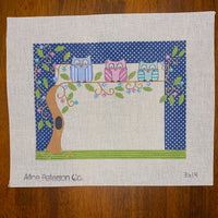 Owls in Tree Birth Announcement