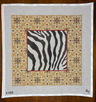 Zebra with Patterned Border
