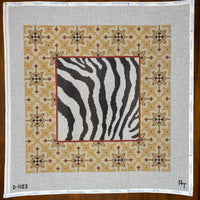 Zebra with Patterned Border