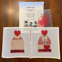 Hearth Cats - February Queen of Hearts with stitch guide