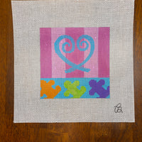 Puzzle Piece Heart Insert