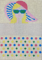 Girl with Pink Hat Sunglasses Case
