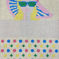 Girl with Pink Hat Sunglasses Case