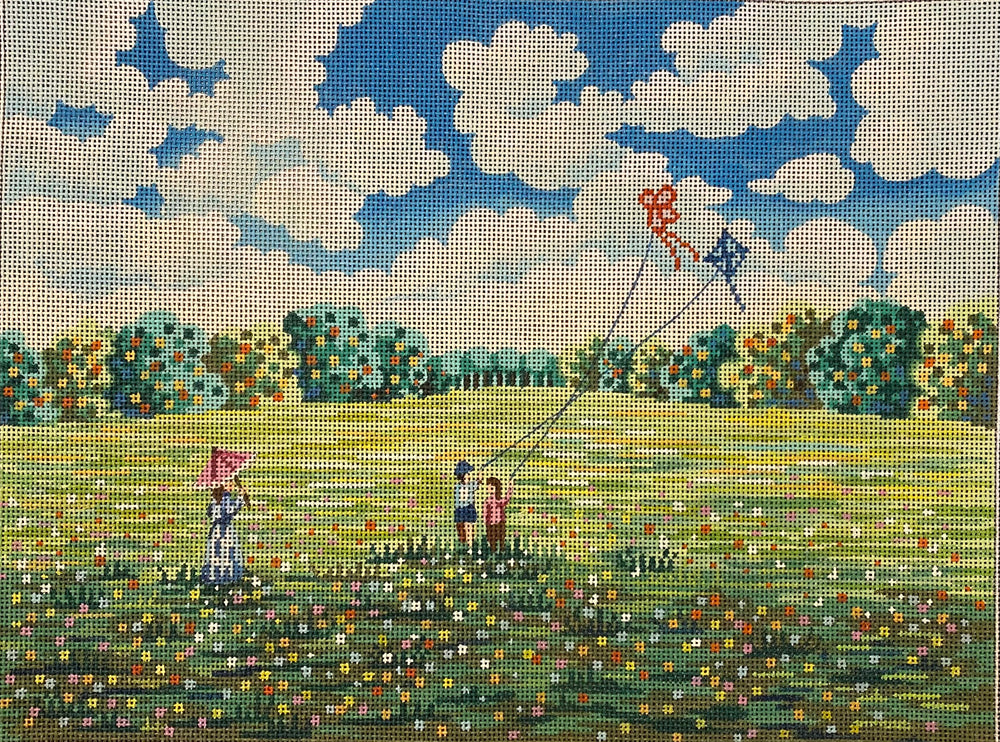 Children Flying Kites