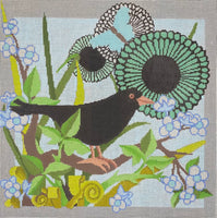 Bird with Flower
