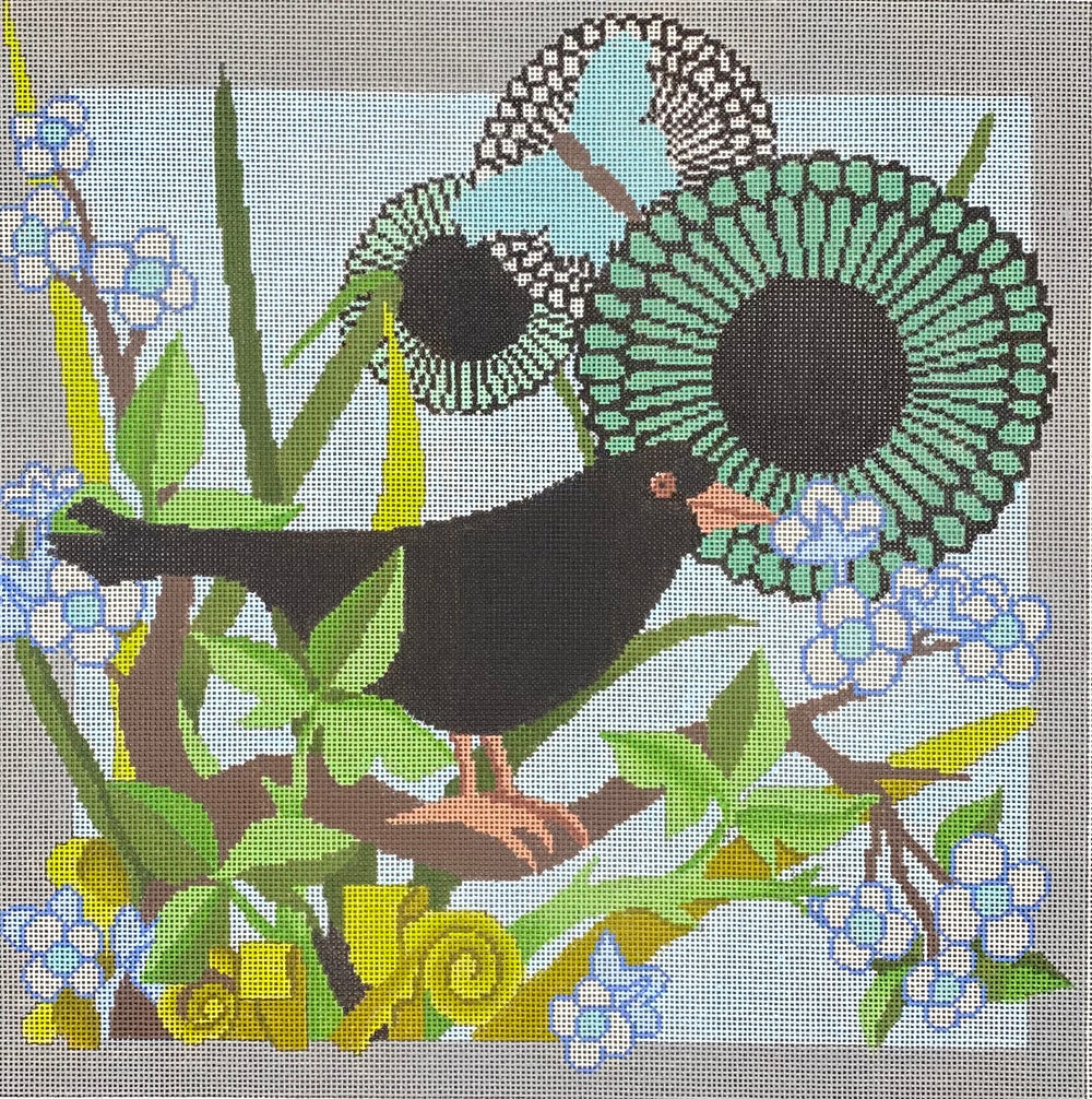 Bird with Flower