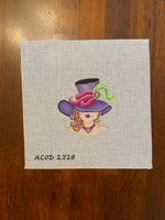 Woman in Purple Hat
